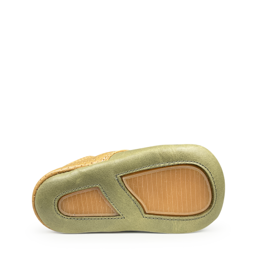 Tricati slippers Baby slipper in olive with brown