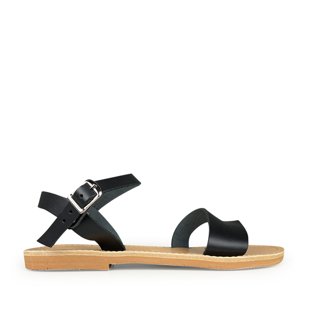 Thluto sandalen Zwarte lederen sandaal