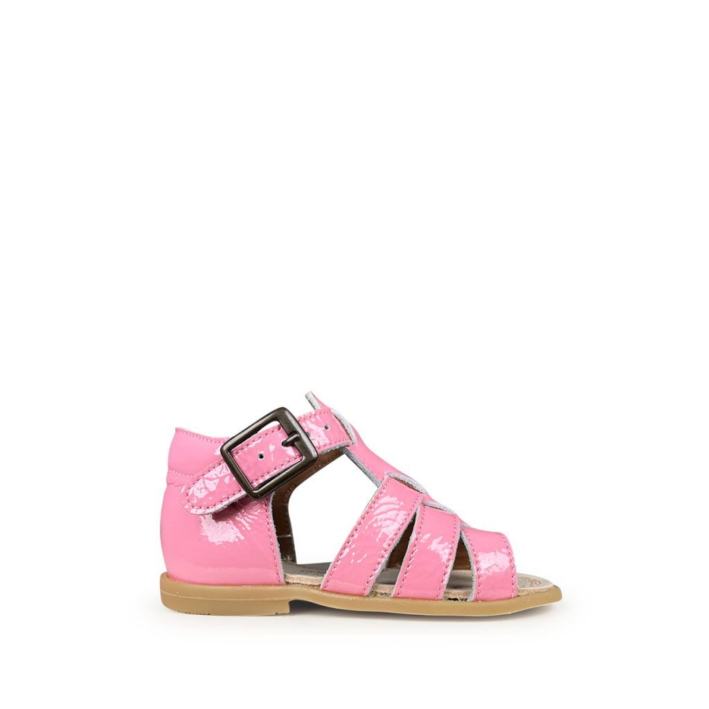 Pp - Pink sandal with buckle closure