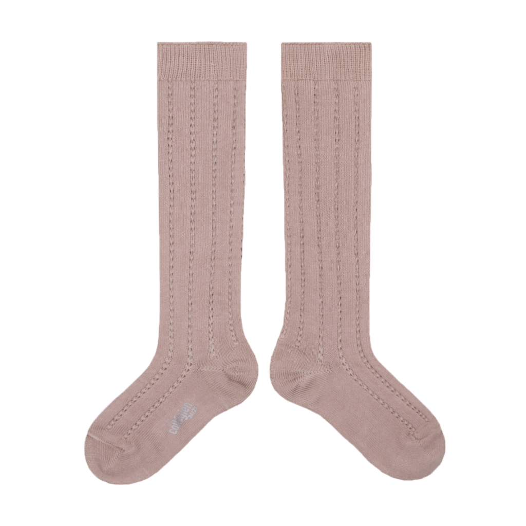 Collegien - Knee socks with pattern pink - vieux rose