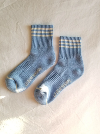 Kids shoe online Le Bon Shoppe short socks Le Bon Shoppe - Girlfriend socks - Parisian Blue