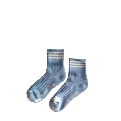 Kids shoe online Le Bon Shoppe short socks Girlfriend socks - Parisian Blue