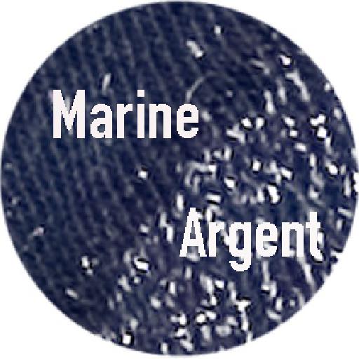 Collegien broekkousen Marine/argent blinkend blauwe broekkousen met zilveren spikkel