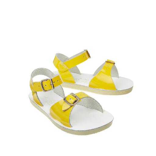 Salt water sandal sandals Surfer Premium sandal in shiny yellow