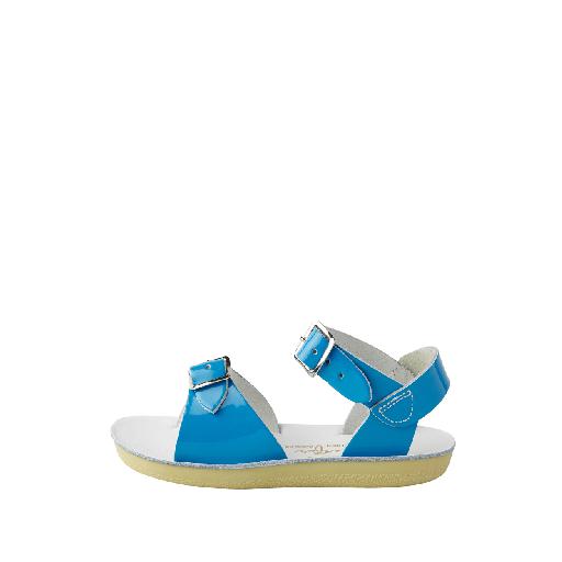 Salt water sandal sandalen Surfer Premium sandaal in hoogglans turquoise