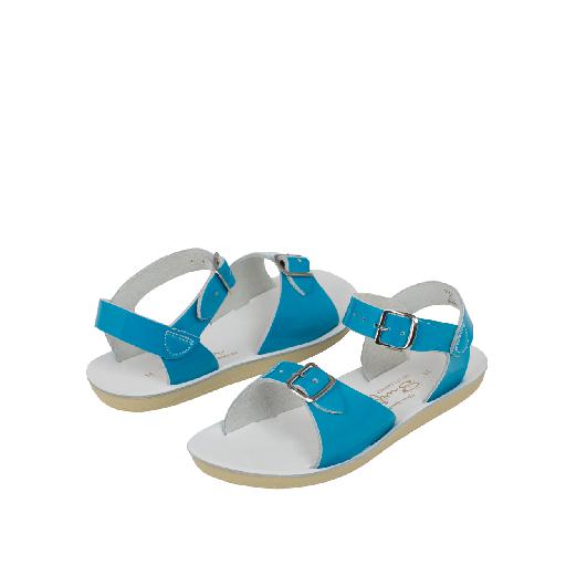 Salt water sandal sandalen Surfer Premium sandaal in hoogglans turquoise