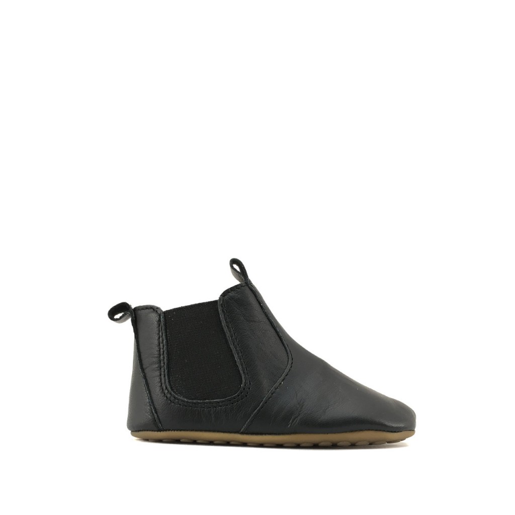 Pompom - Black ankle boot - slipper