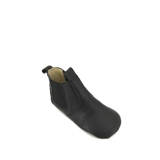 Pompom slippers Black ankle boot - slipper