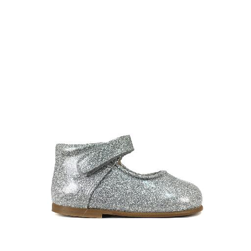 Kids shoe online Eli mary jane Small silver Mary jane in patent glitter