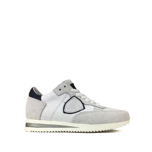 HIP trainer White runner in leather and suede
