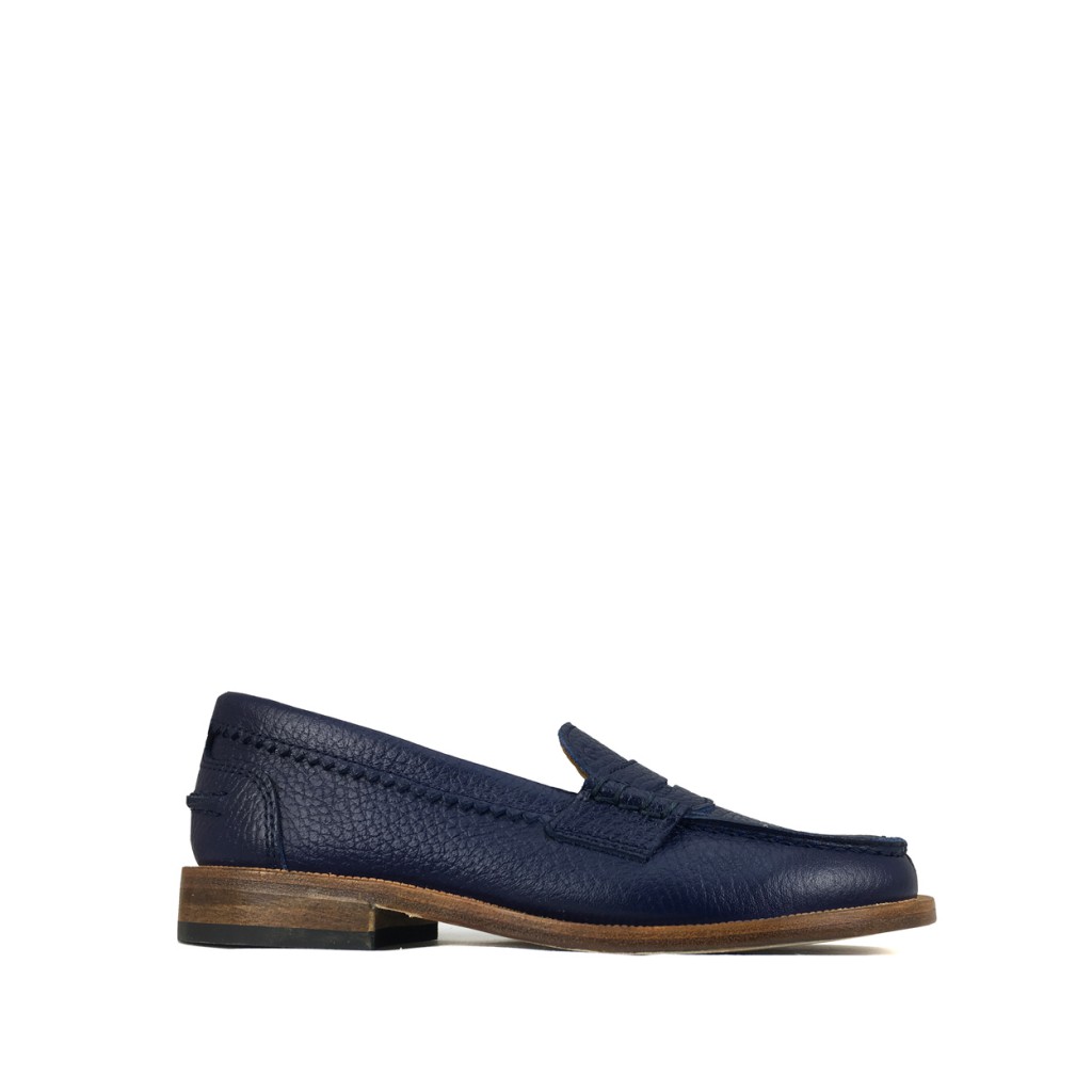 Gallucci - Blue loafer with beautiful stitching