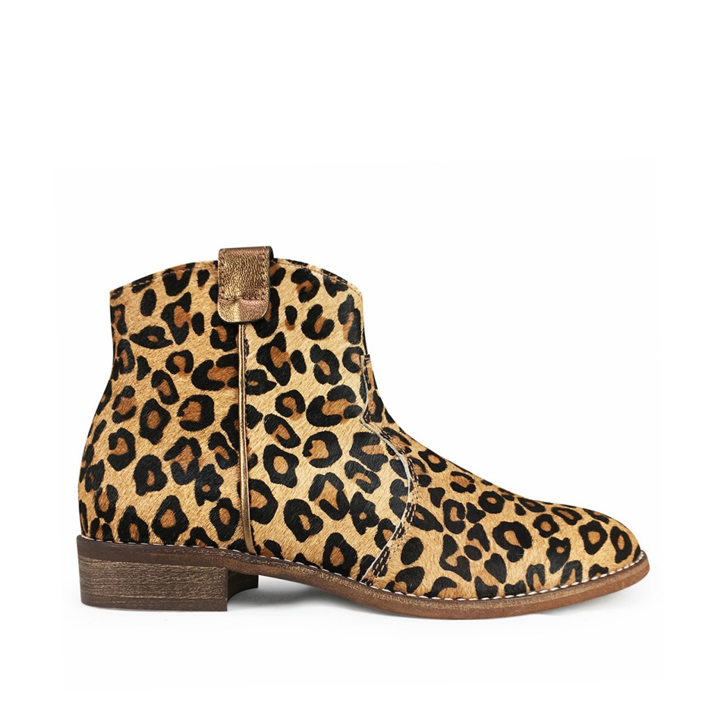 Beberlis - Short boot in leopard