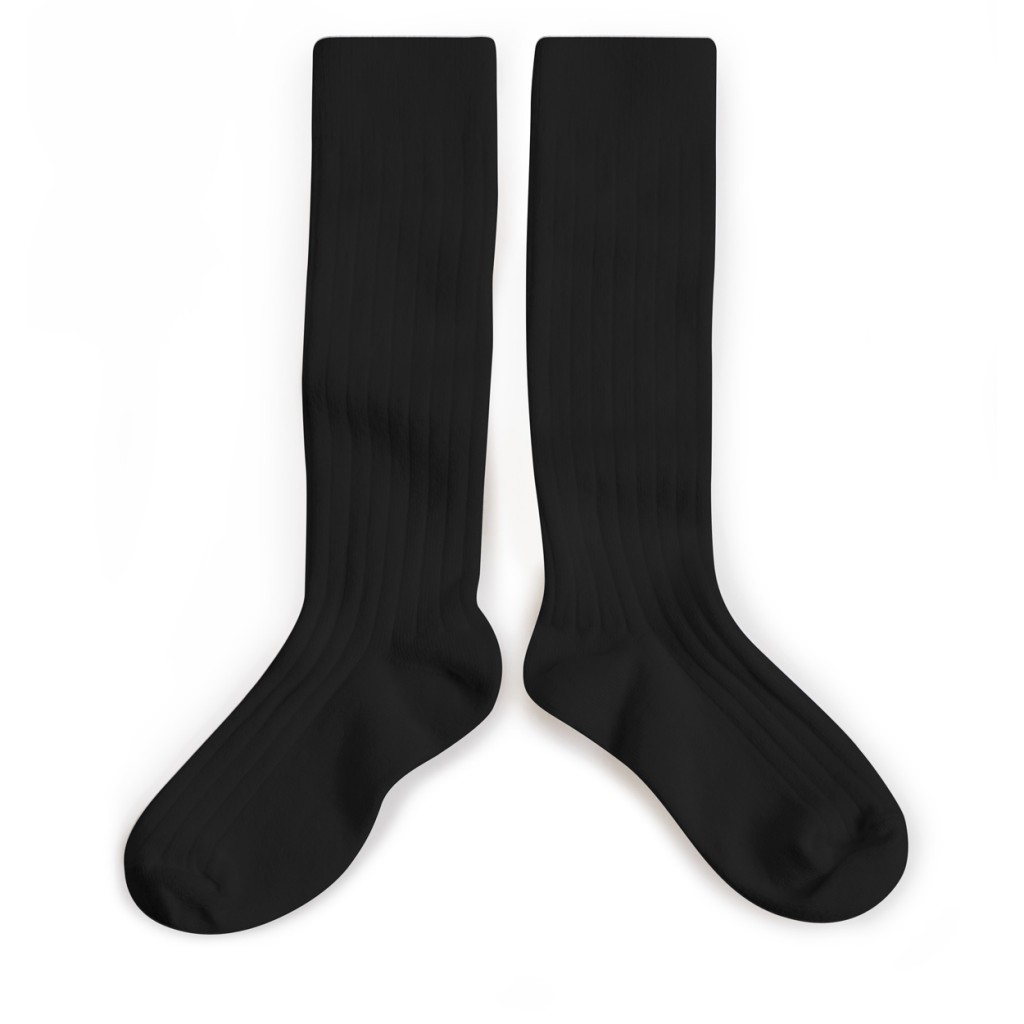 Collegien - Knee socks color noir de carbon