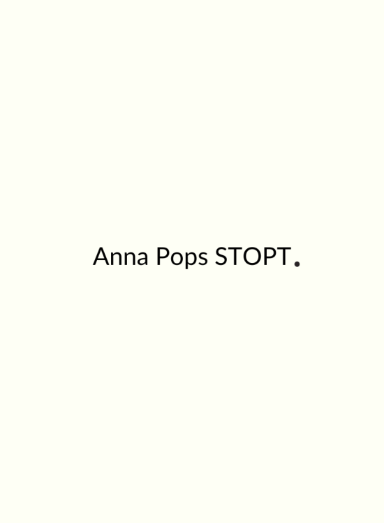 Anna Pops stopt...