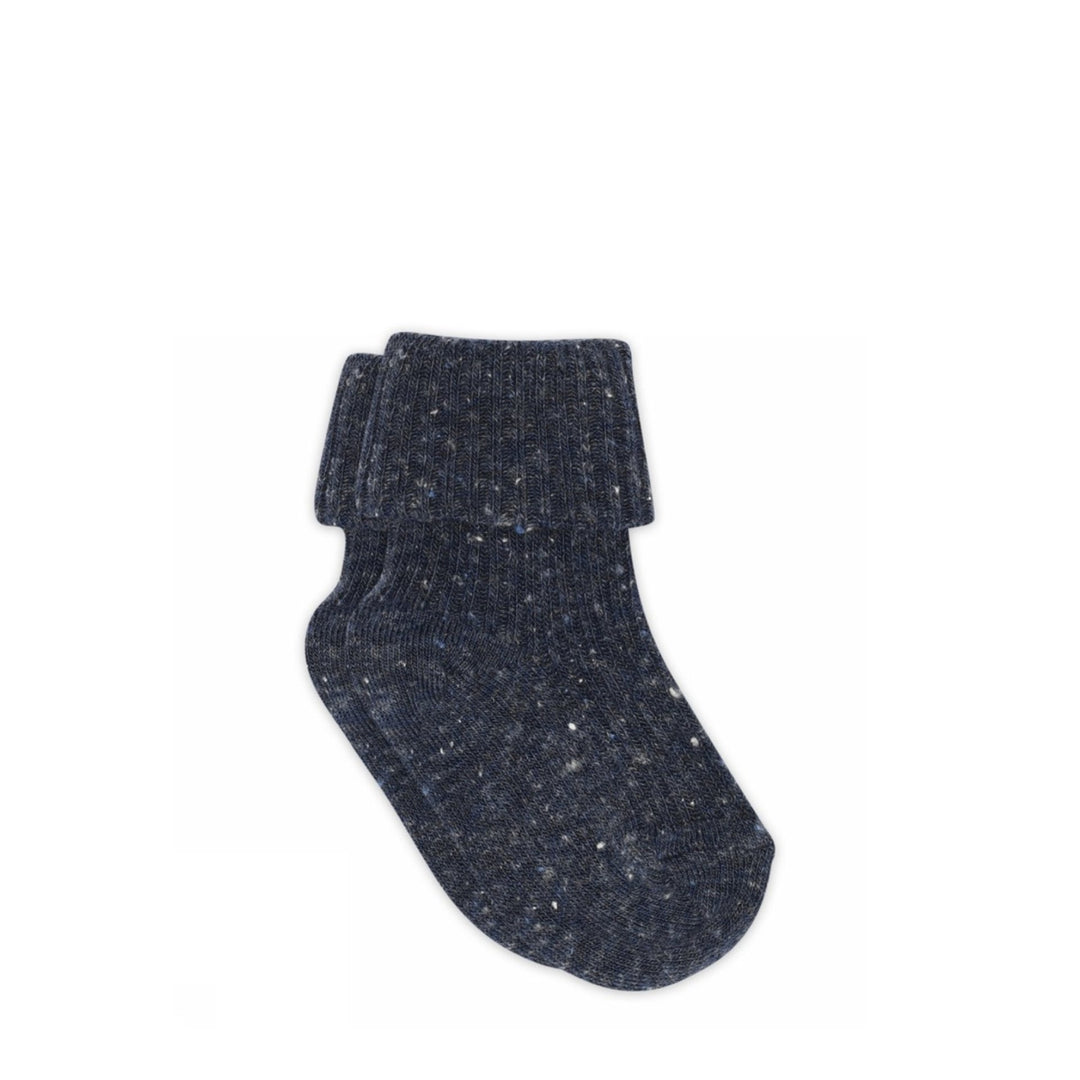 Meili baby socks - Dark Denim Melange – mp Denmark