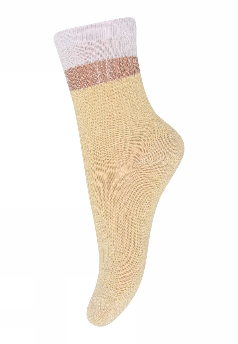 Norma glitter socks - moonstone gestreept