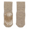 Wool socks anti slip - beige