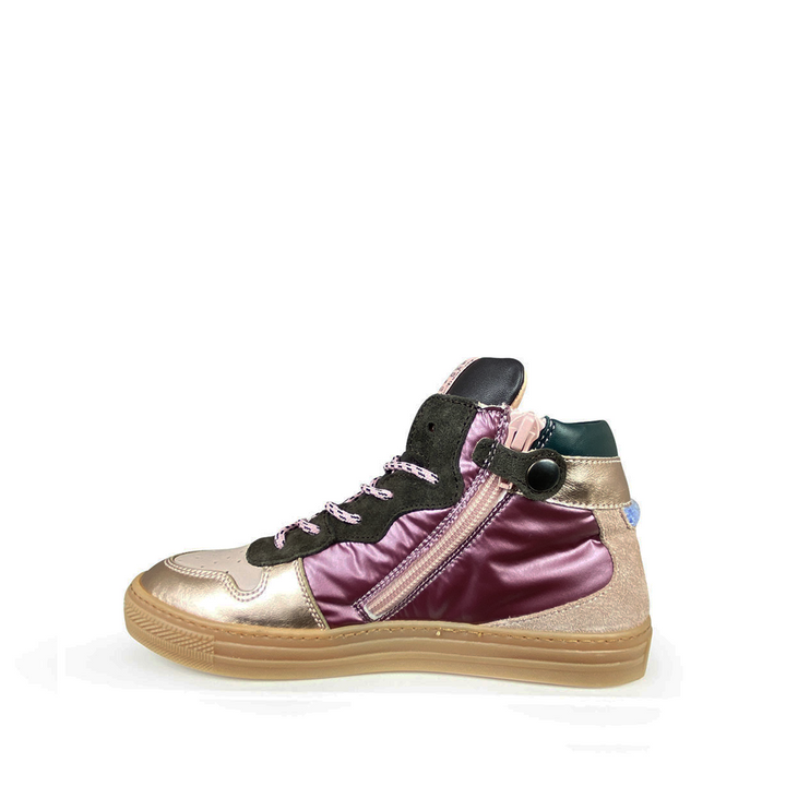 Roze sneaker metallic