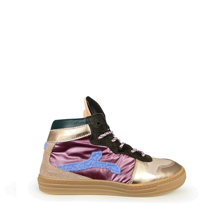 Roze sneaker metallic