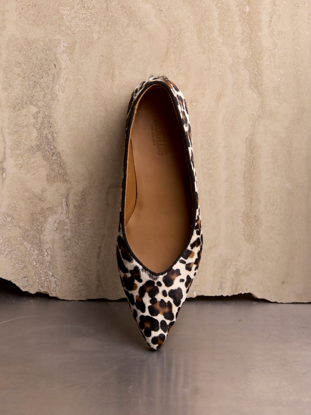 Pointed ballerina in leopard print