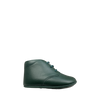 Pre-walking shoe in dark green