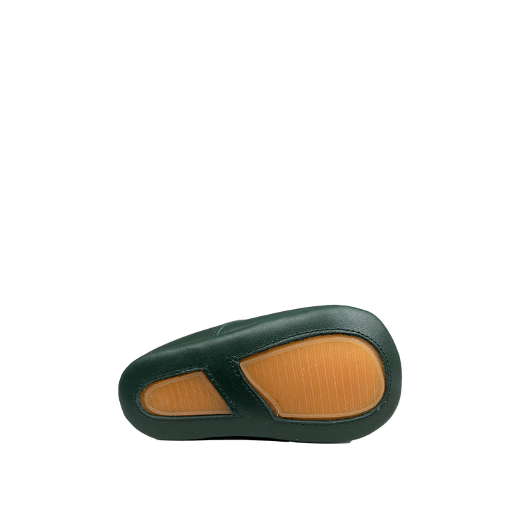 Pre-walking shoe in dark green