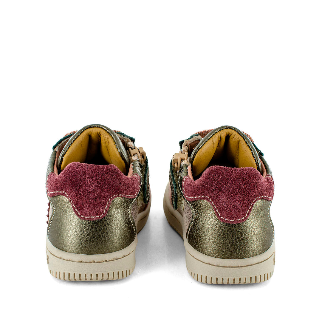 Bordeaux en roze prestapper met glitter