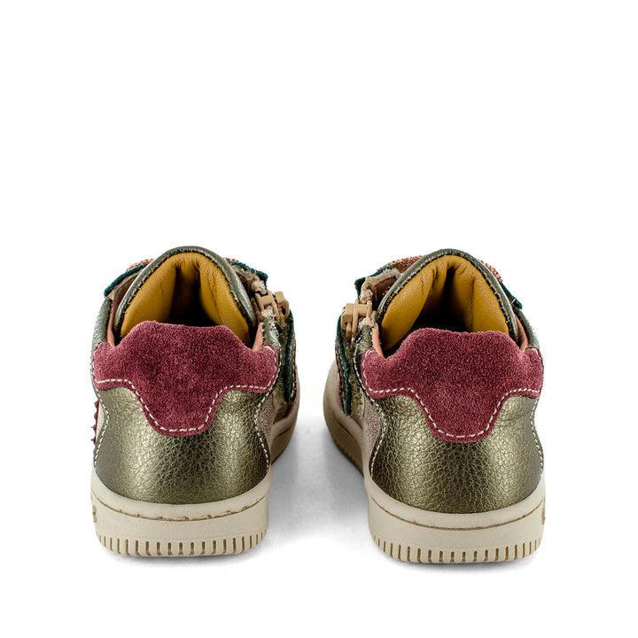 Bordeaux en roze prestapper met glitter