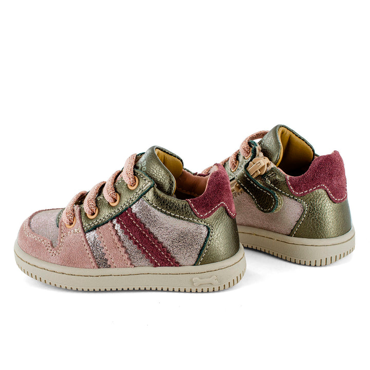 Bordeaux en roze prestapper met glitter
