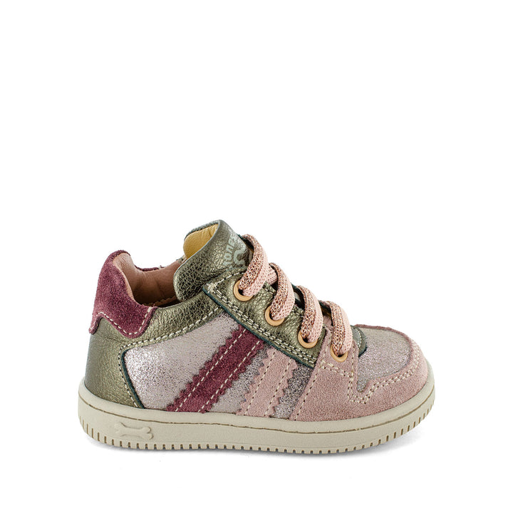 Bordeaux en roze prestapper met glitter