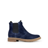 Short dark blue suede boot