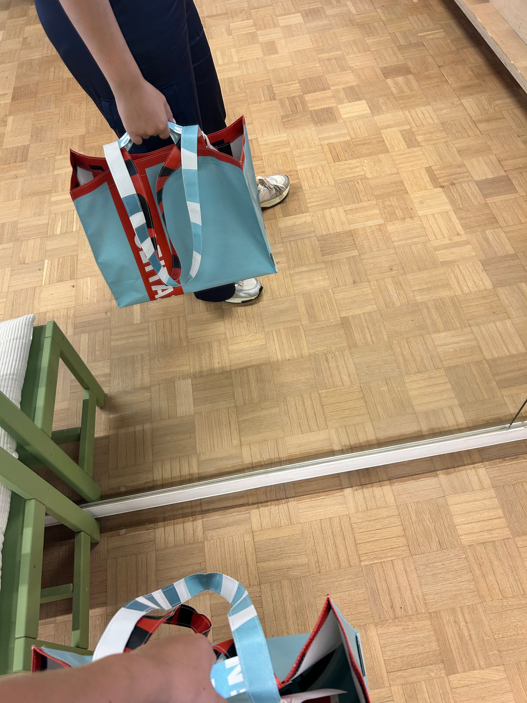 Shopper lichtblauw