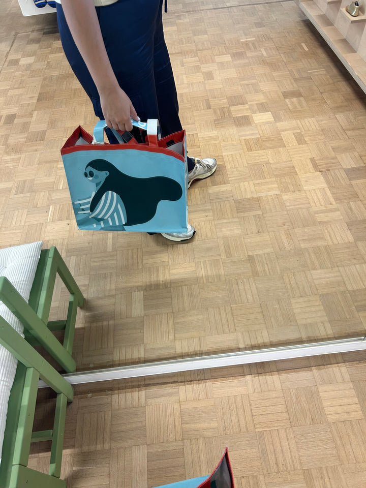Shopper lichtblauw