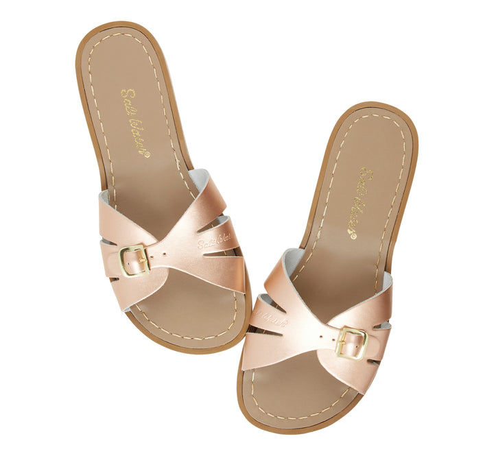 Slides in rose gold