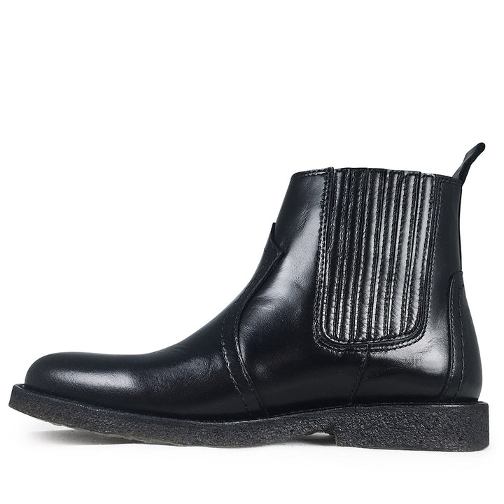 Black Chelsea boots