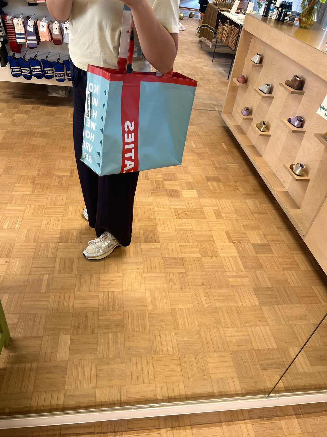 Shopper lichtblauw
