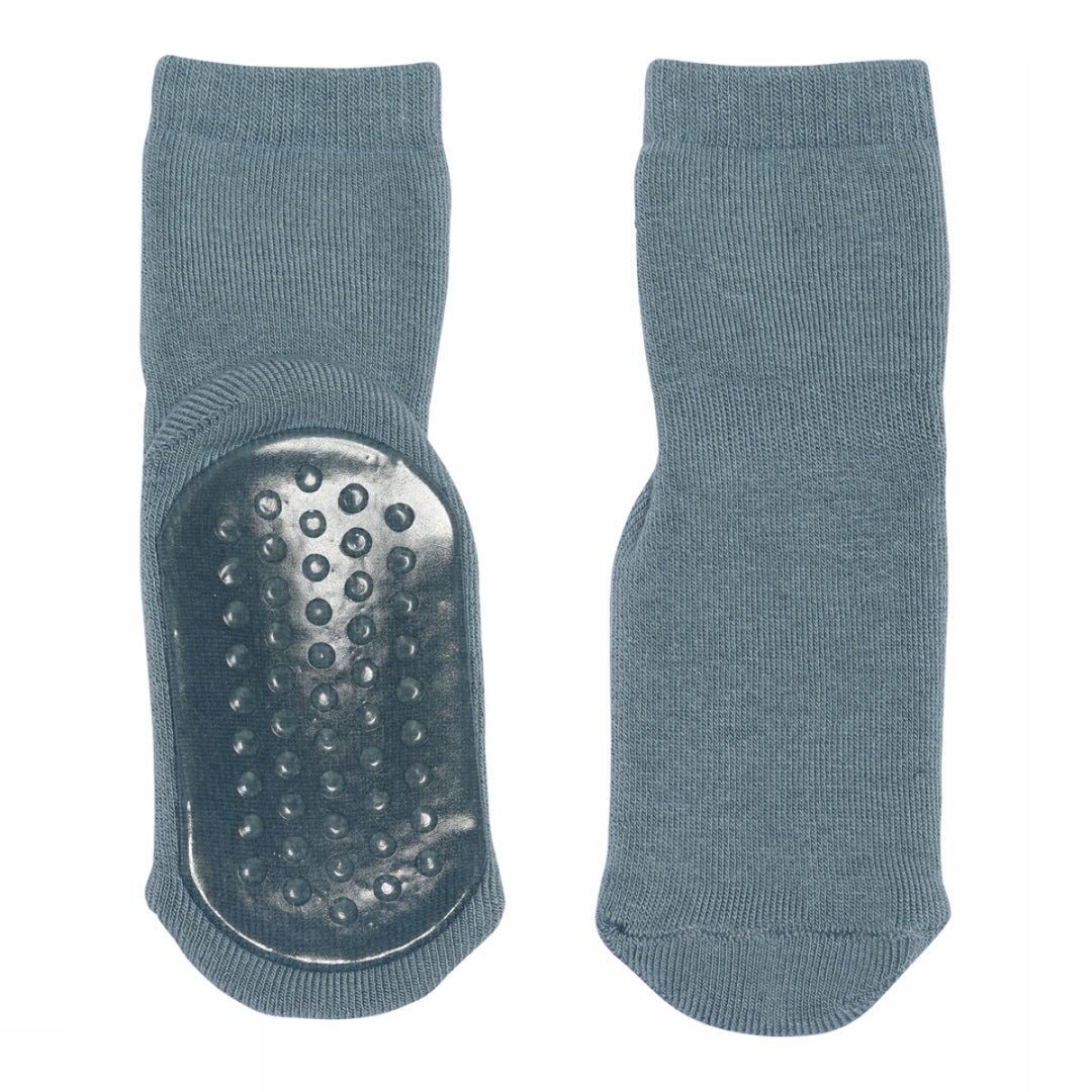 Cotton socks anti slip - Blauw