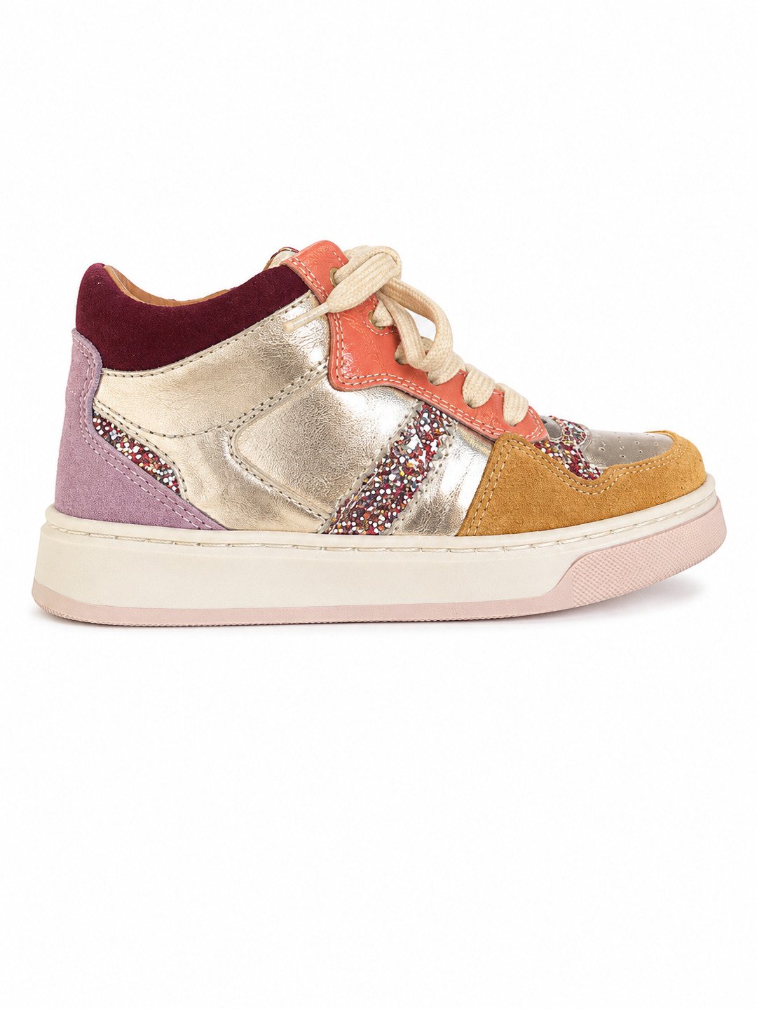 Hoge sneakers met glitters