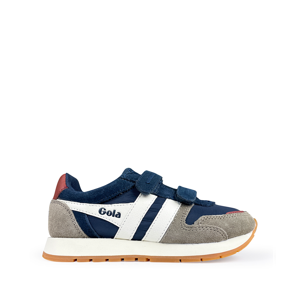 Donkerblauwe sneaker van Gola met grijze accenten