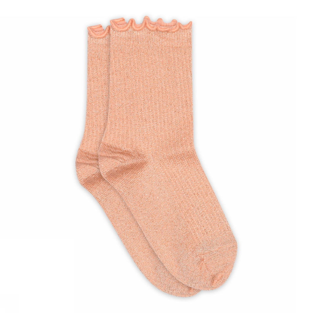 Doris glitter Socks - Zalmroze