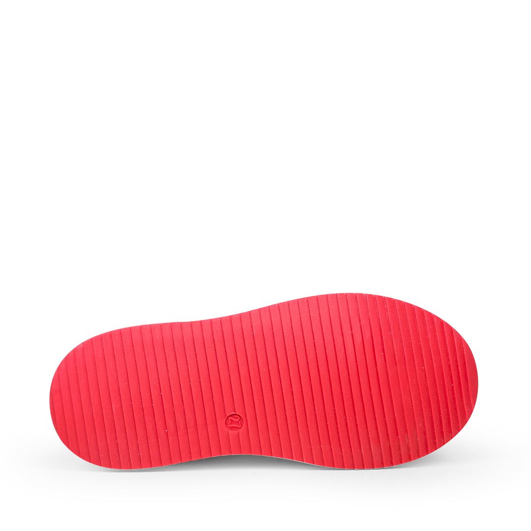 Hoge sneaker wit en rood