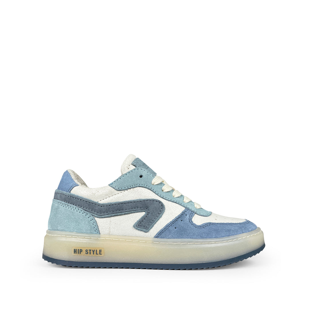 Lage sneaker blauw