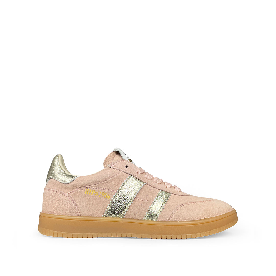 Lage sneaker roze en goud