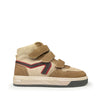 Hoge bruine sneaker met velcro