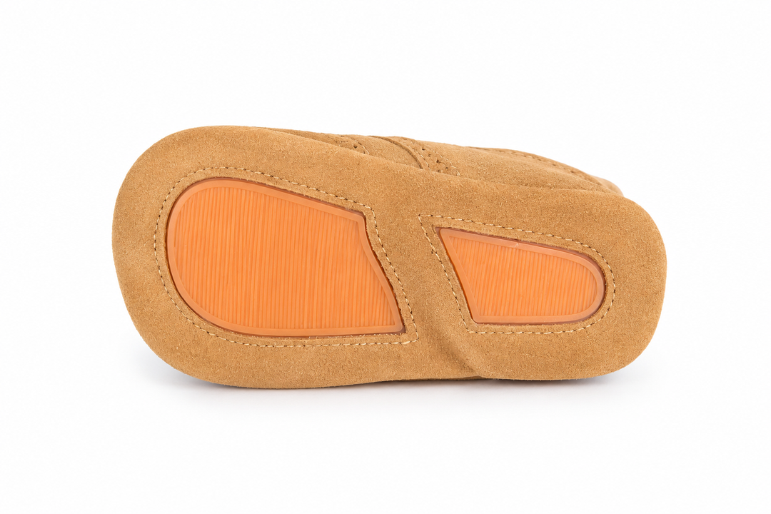 Prestapper in cognac met fijne details