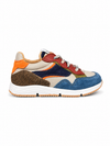 Runner met blauwe, oranje en bruine accenten (20-26)