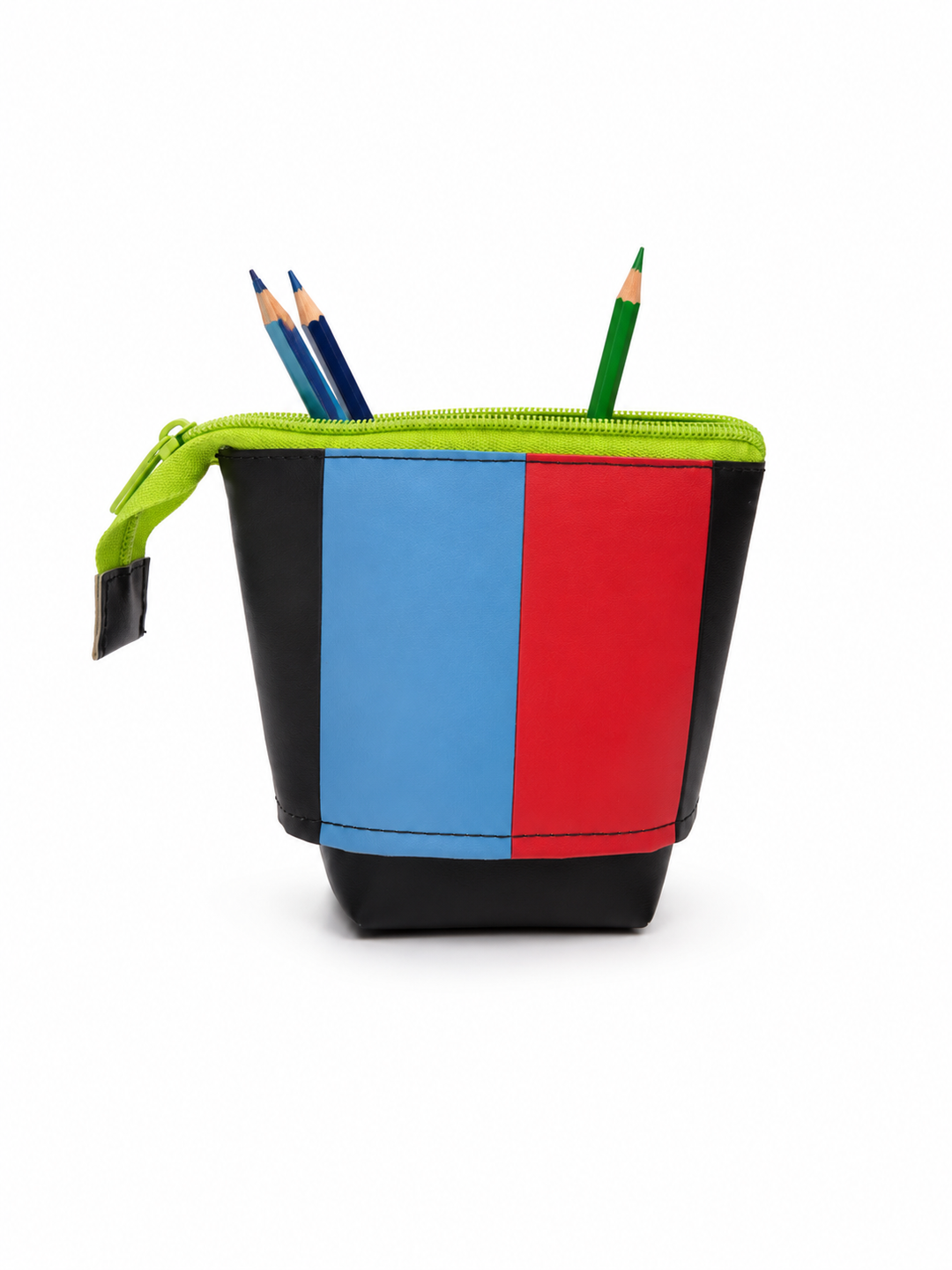 Schuifpennenzak multicolor gestreept - De Bannerij