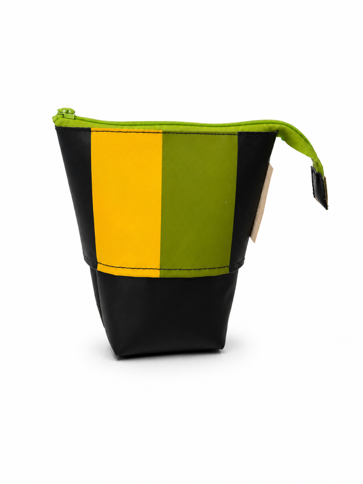 Schuifpennenzak multicolor gestreept - De Bannerij
