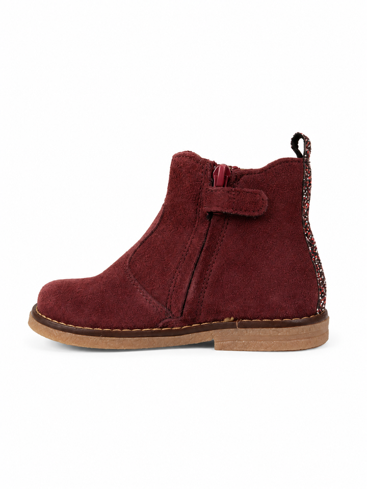 Bordeaux laars met glitter