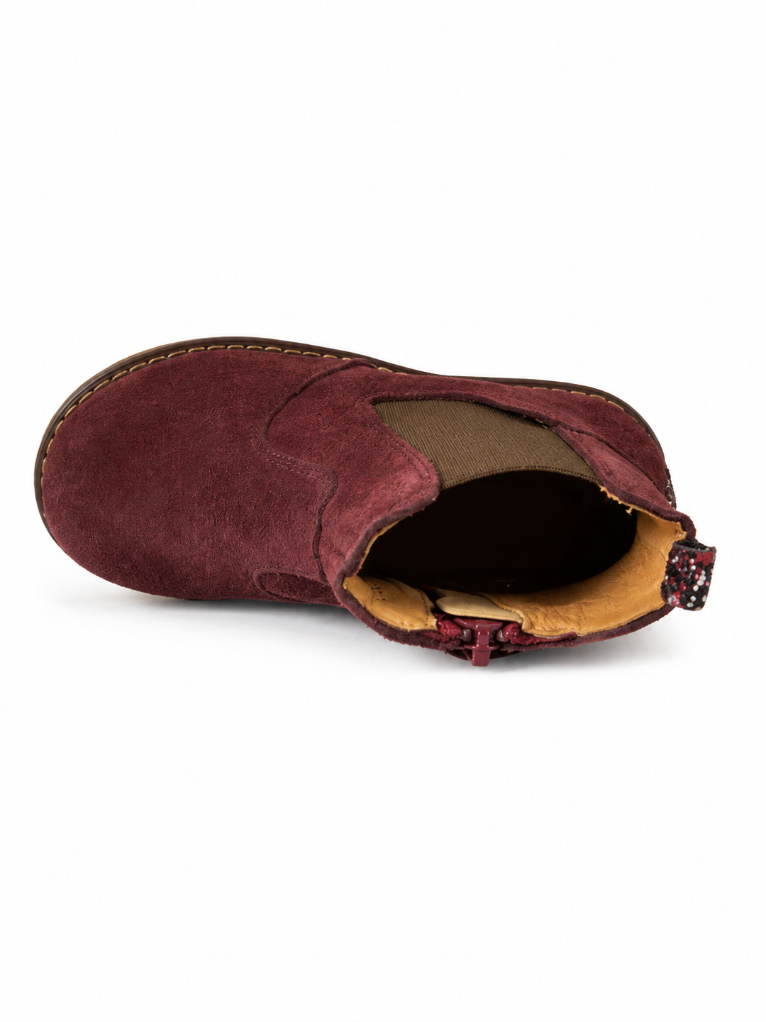 Bordeaux laars met glitter